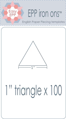 EPP Iron-Ons 1" triangles templates (Hugs 'n Kisses)