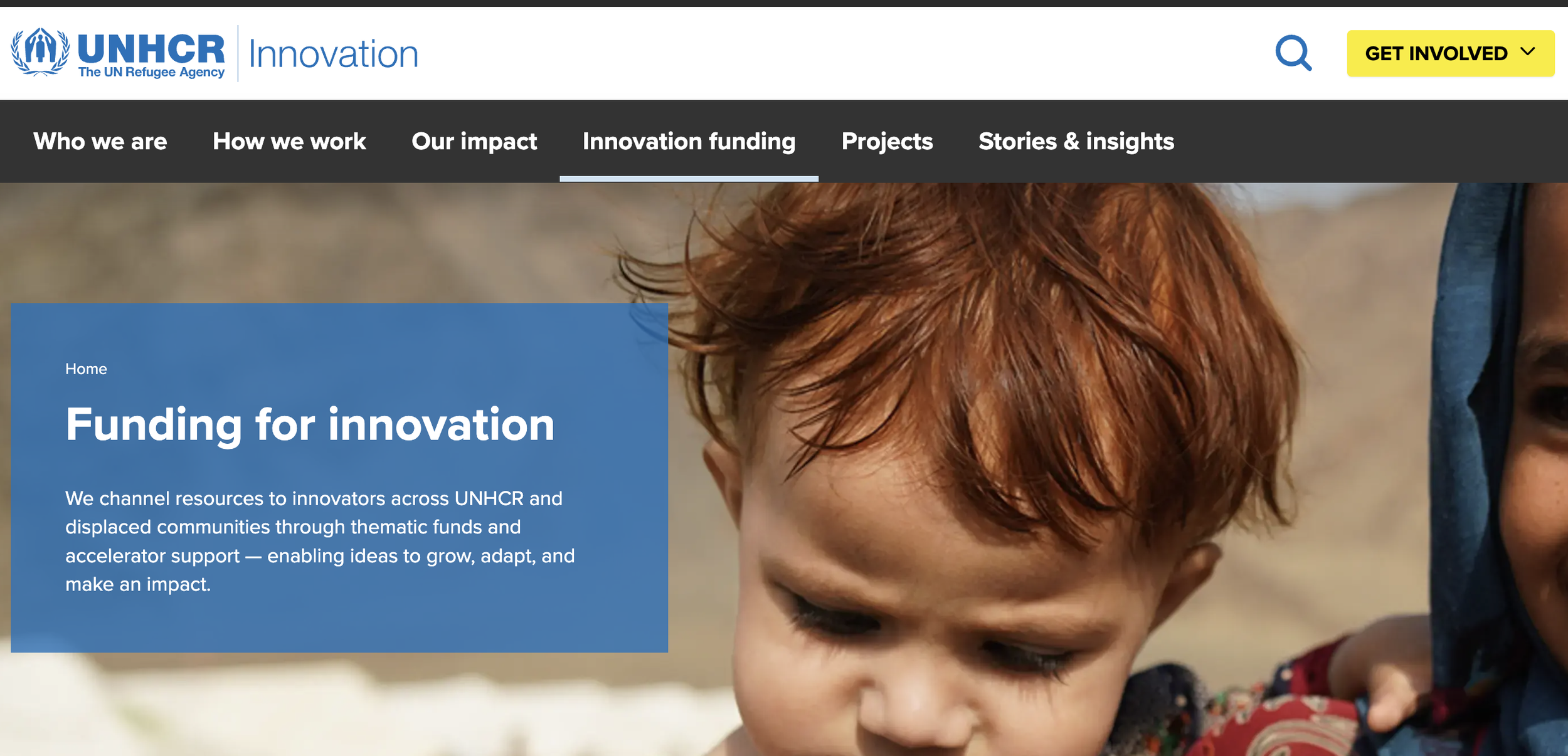 UNHCR Innovation Accelerator for Scaling Humanitarian Innovation