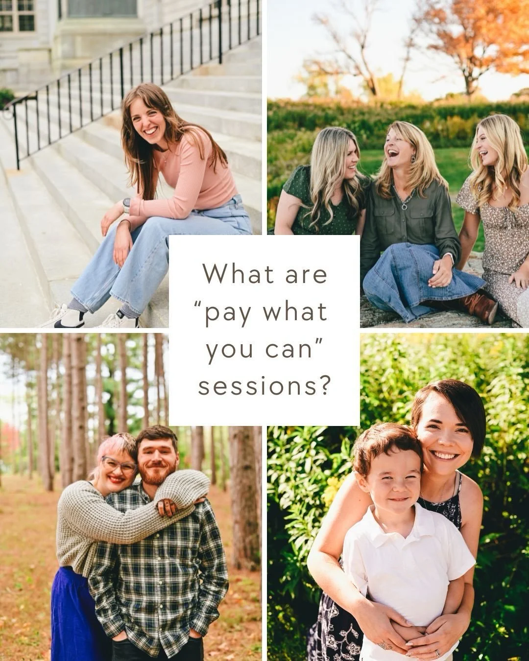 I&rsquo;ve been offering pay-what-you-can sessions for a while now and I get a lot of questions about them so I thought I would make a post to clear up some of the most common inquiries that I get! I do these photoshoots so I can provide the gift of 