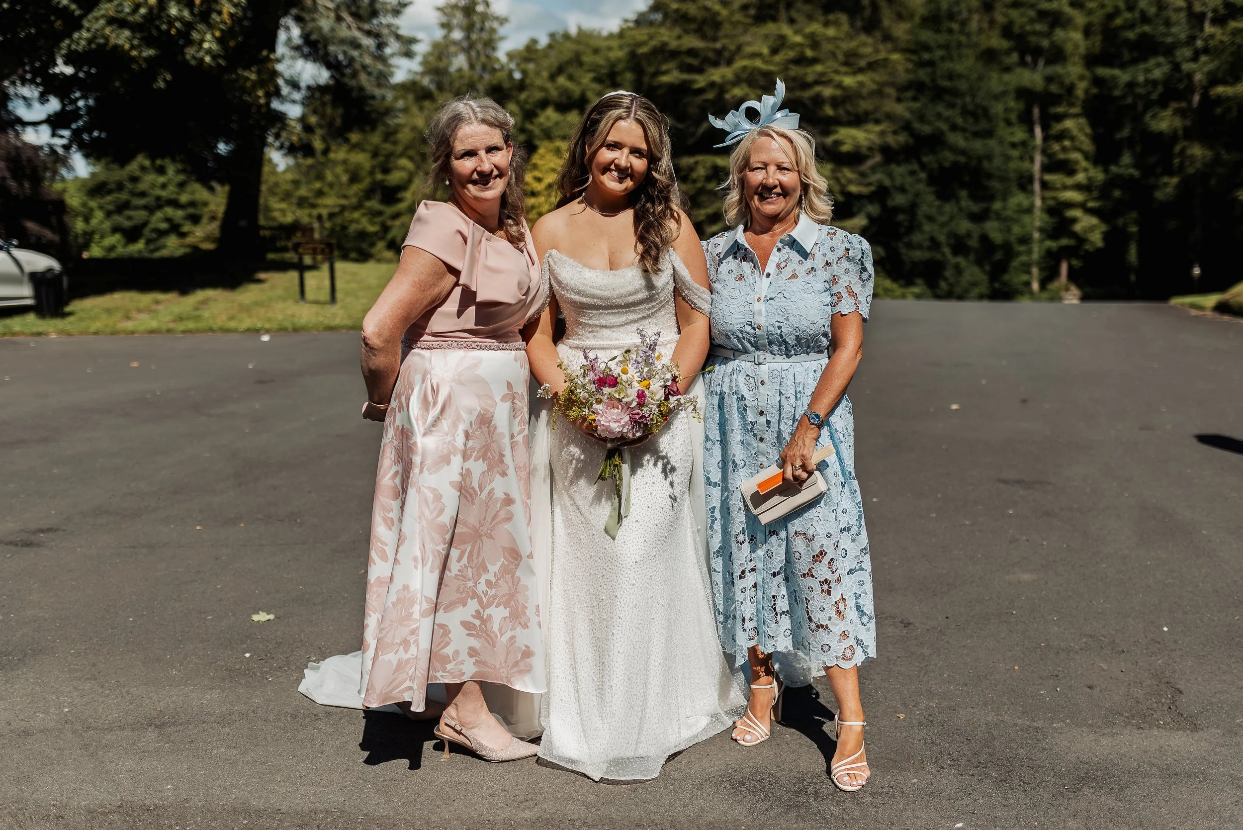 Bride bouquet. Langley Castle, Northumberland. 