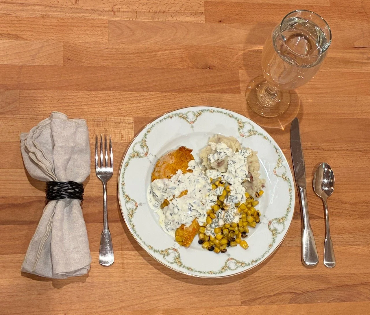 Friday August 7 Orange Glazed Chicken with Basil & Lime Creme
