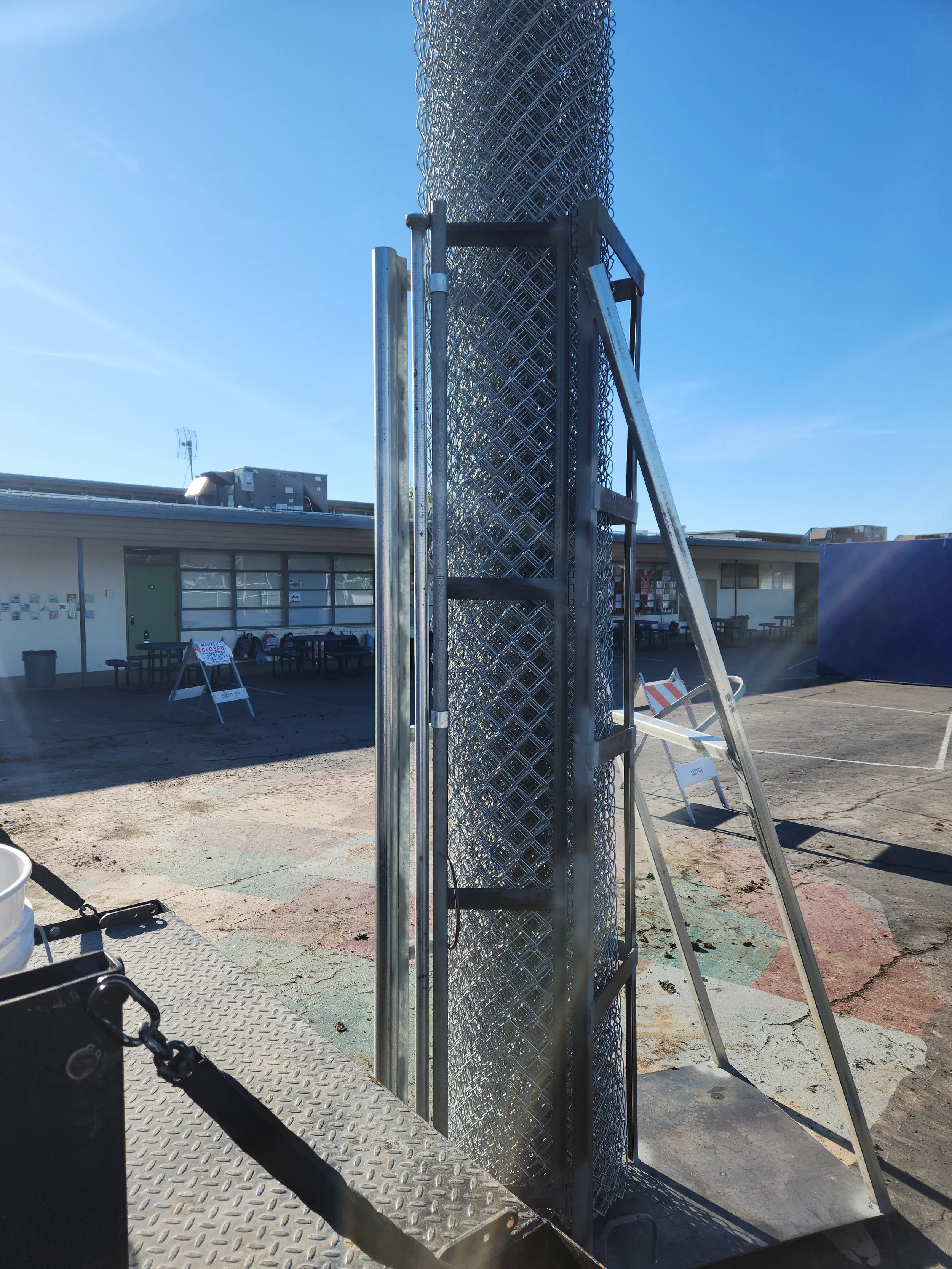 Chain-link Roller in San diego school