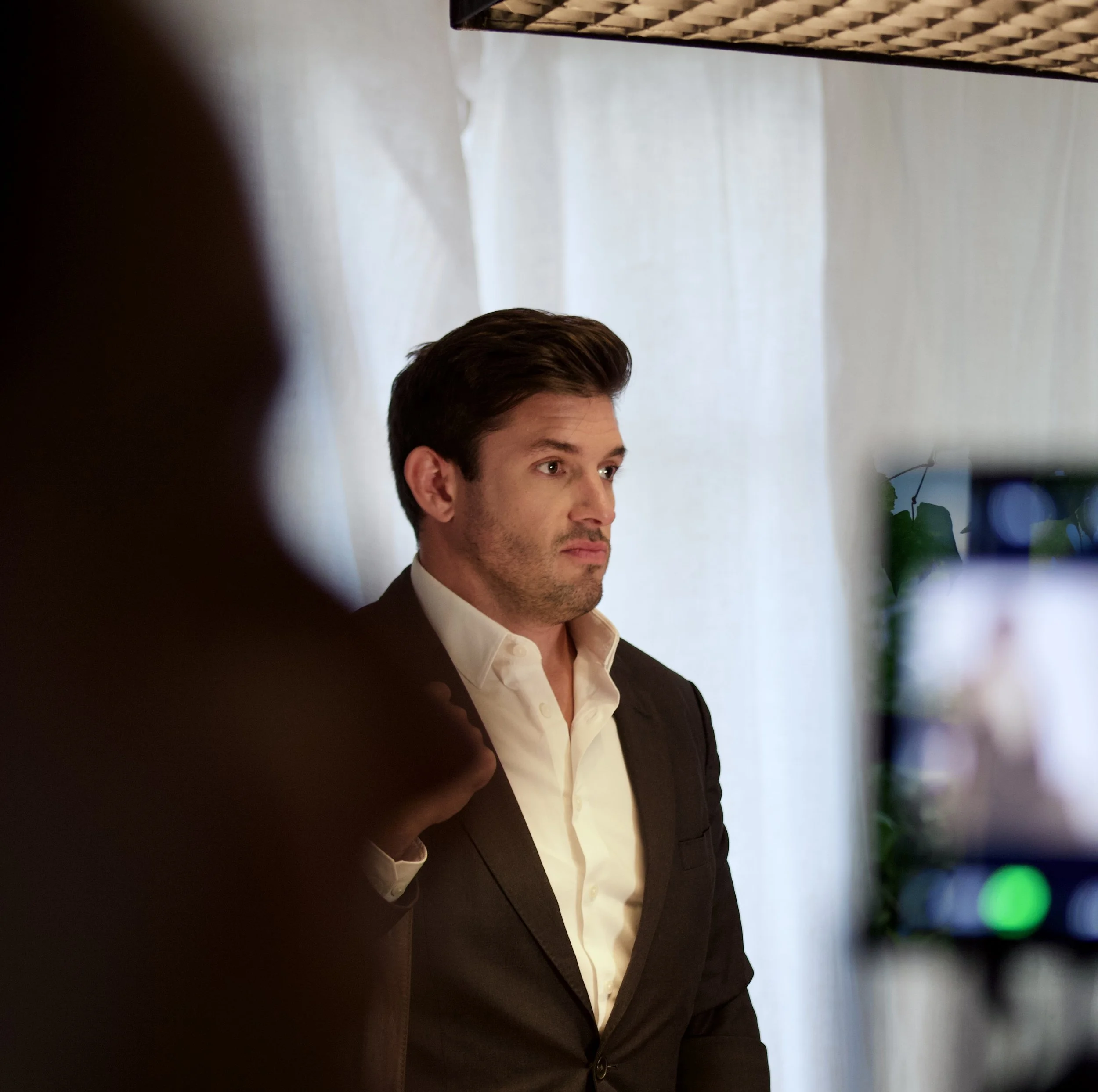 Joseph on set.
