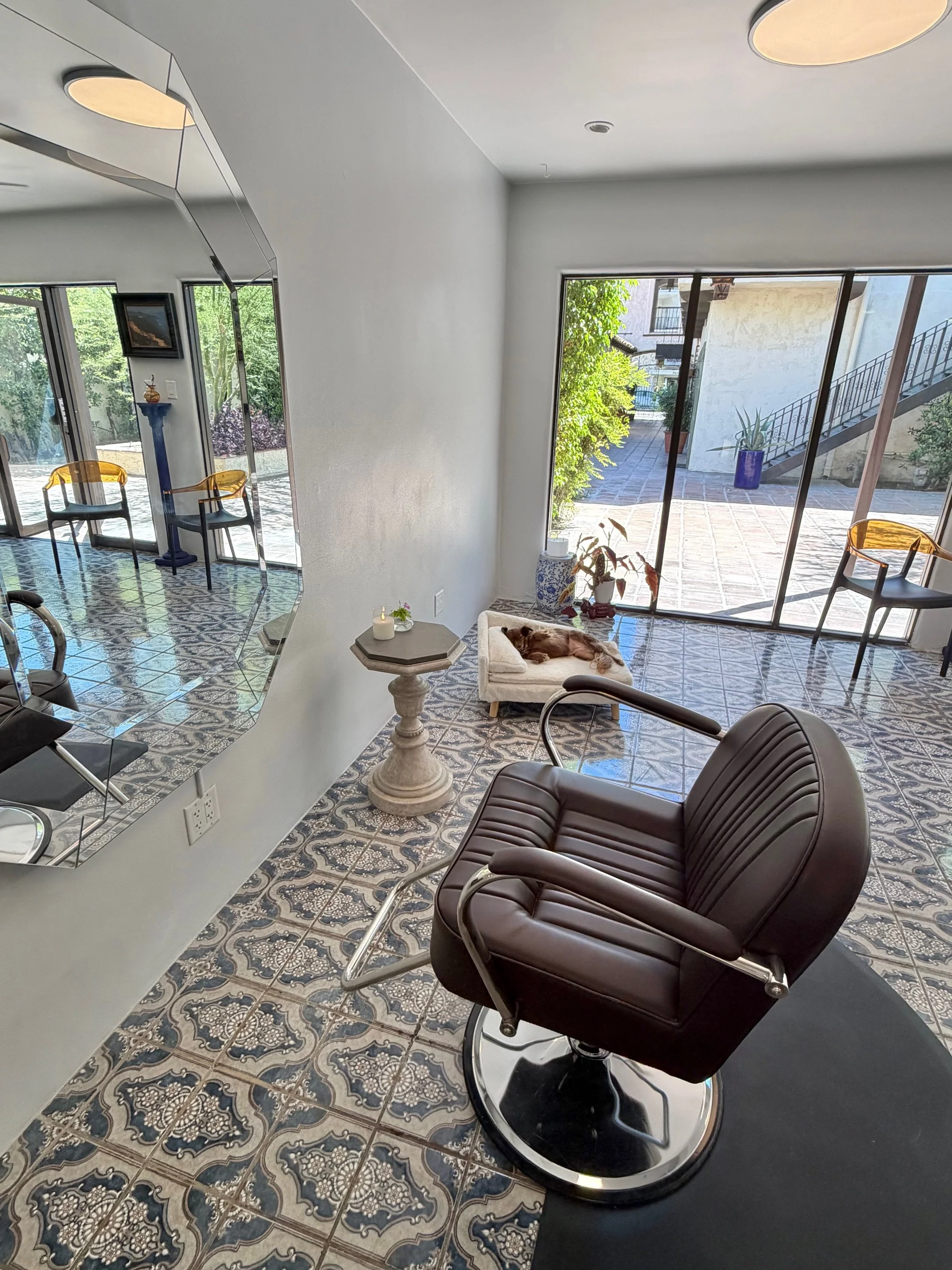 Interior of Emily Max Salon in Palm Springs
