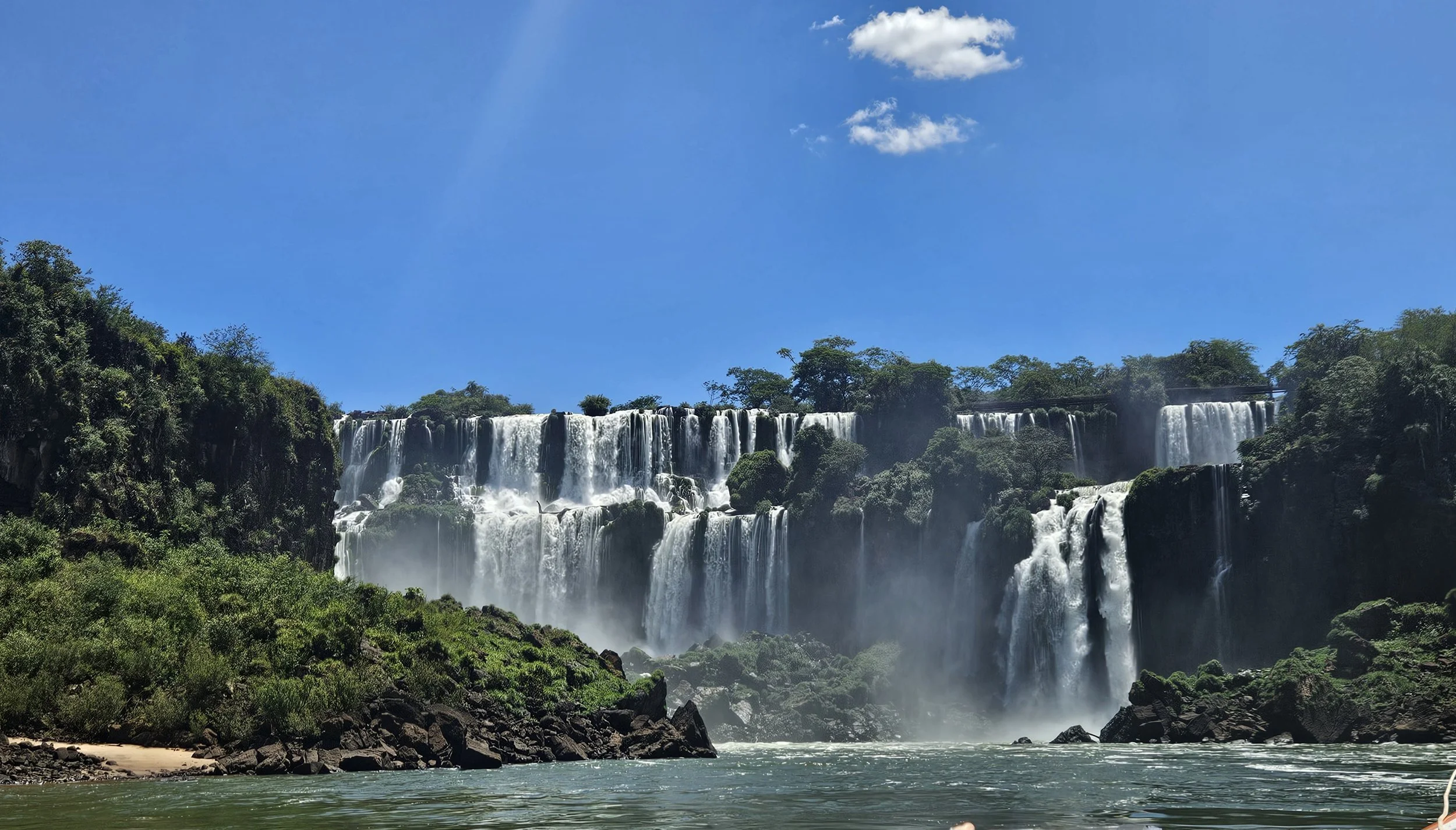 View waterfalls at Iguazu National Park