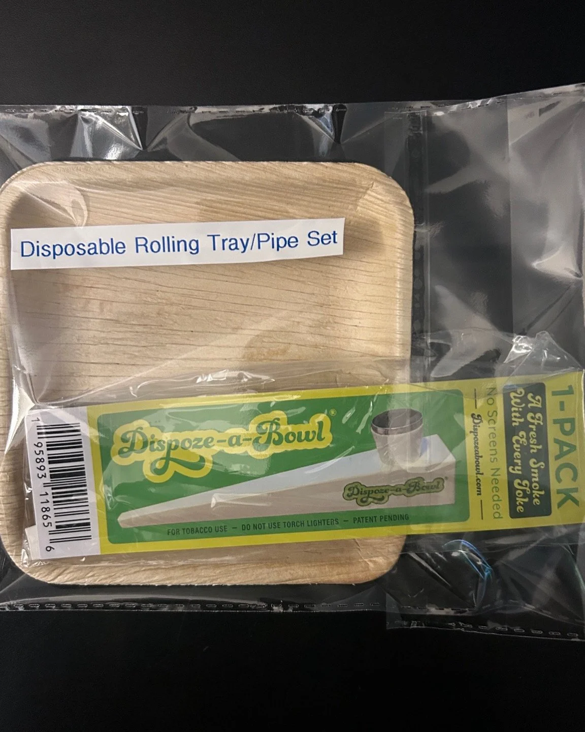 Disposable Rolling Tray/Pipe set....