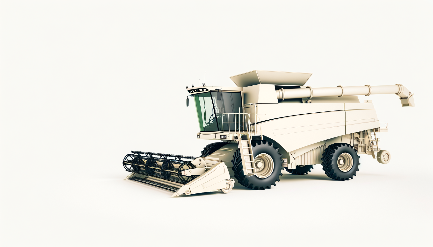 A large, modern combine harvester machine designed for agriculture.