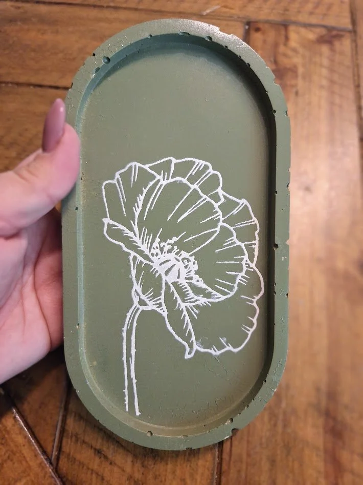 Arch Tray | Sage Poppy