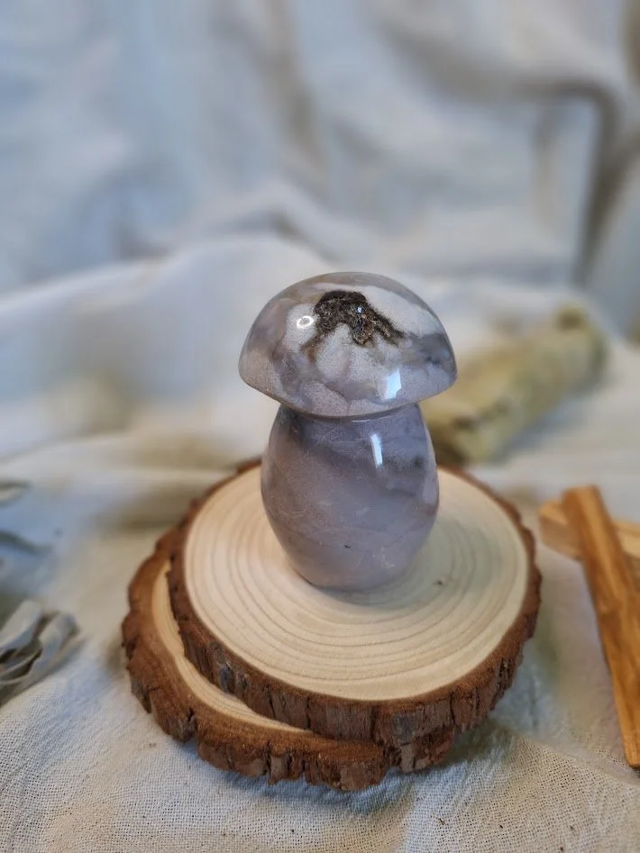Ocean Jasper Mushroom | 3in