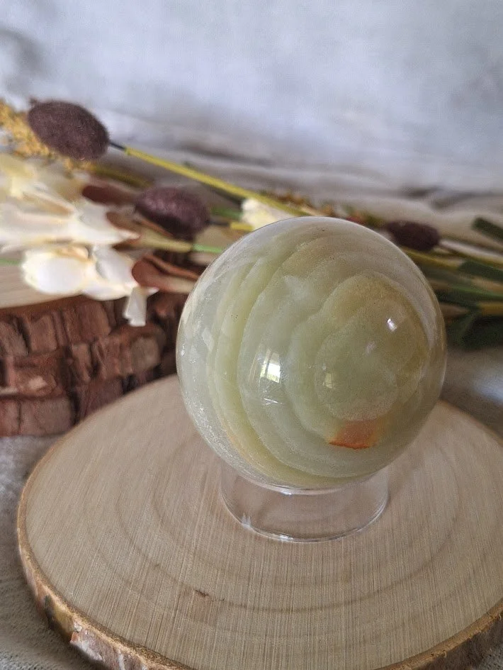 Green Onyx Sphere | 47mm
