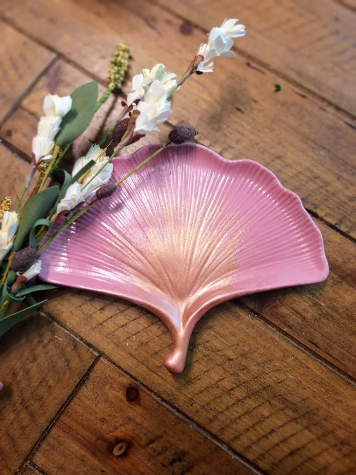 Gingko Tray | Rose + Gold