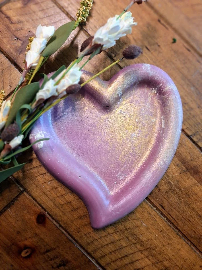 Heart Tray | Lilac + Gold