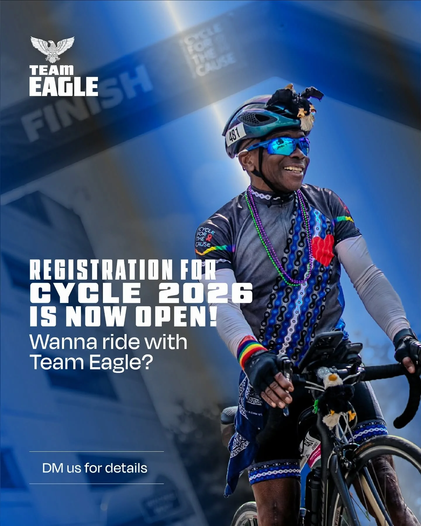 🦅 Ken packs the heat, the stretch, the vibe.
Registration for Cycle for the Cause &rsquo;26 is live &mdash; join us.

🌈 @TeamEagleNYC @CycleForTheCause @EagleNYC #CawCaw