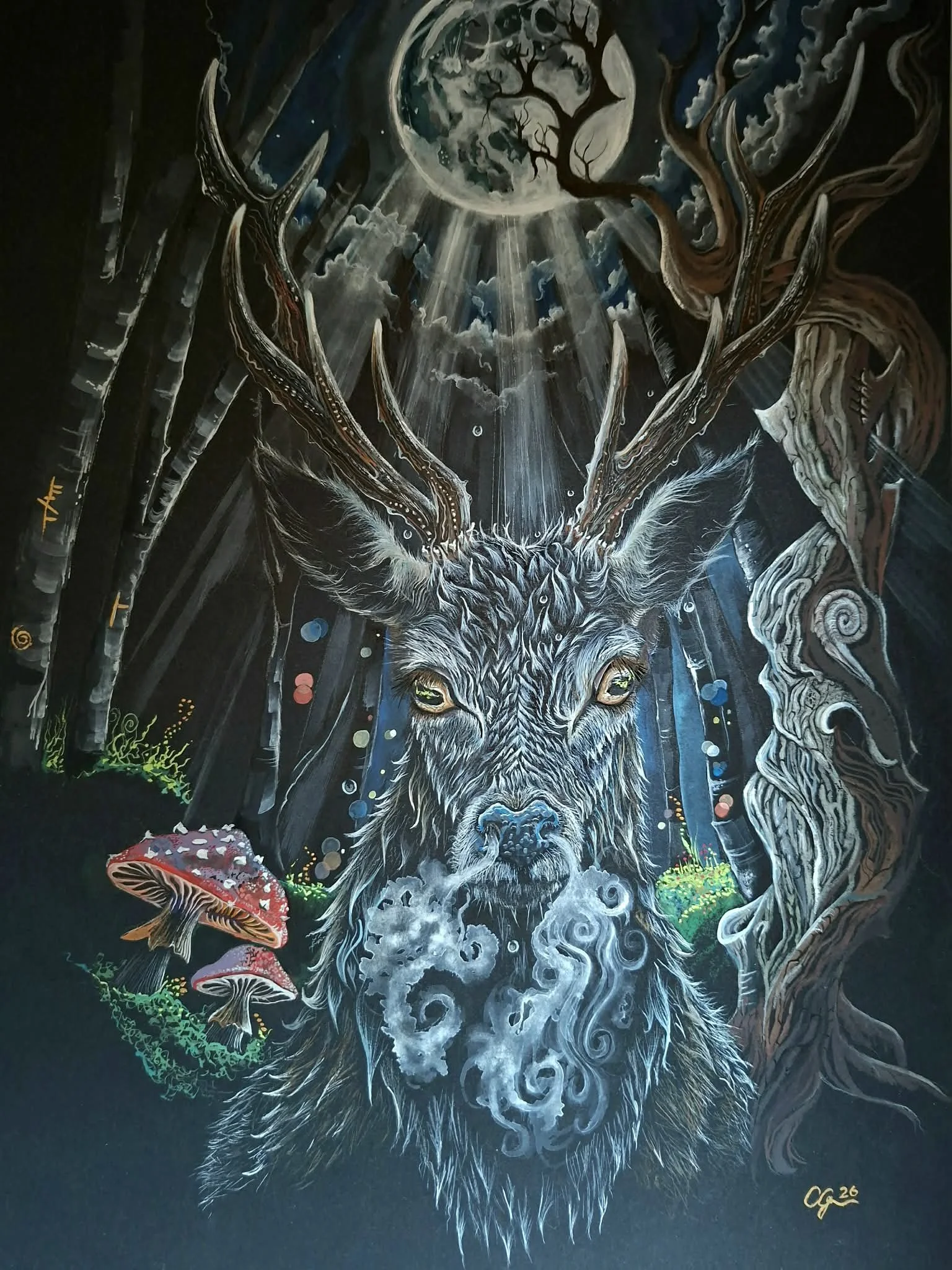 Damh - Hand Embellished LTD Print Editions
