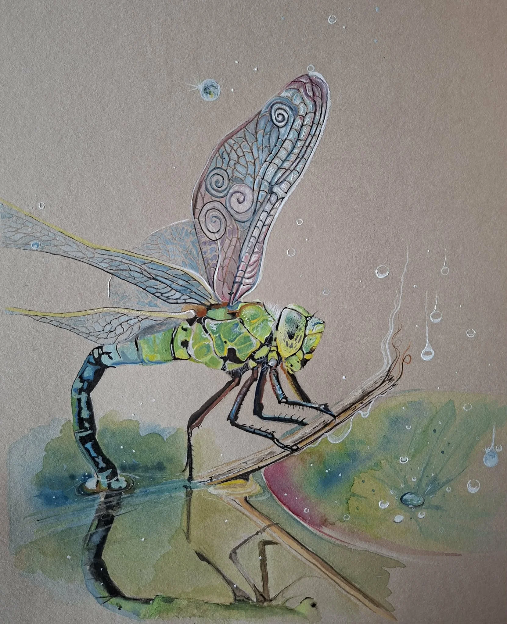 Empress | SOLD €275
Medium: Gouache and Fine Point Pen
27cm x32cm
