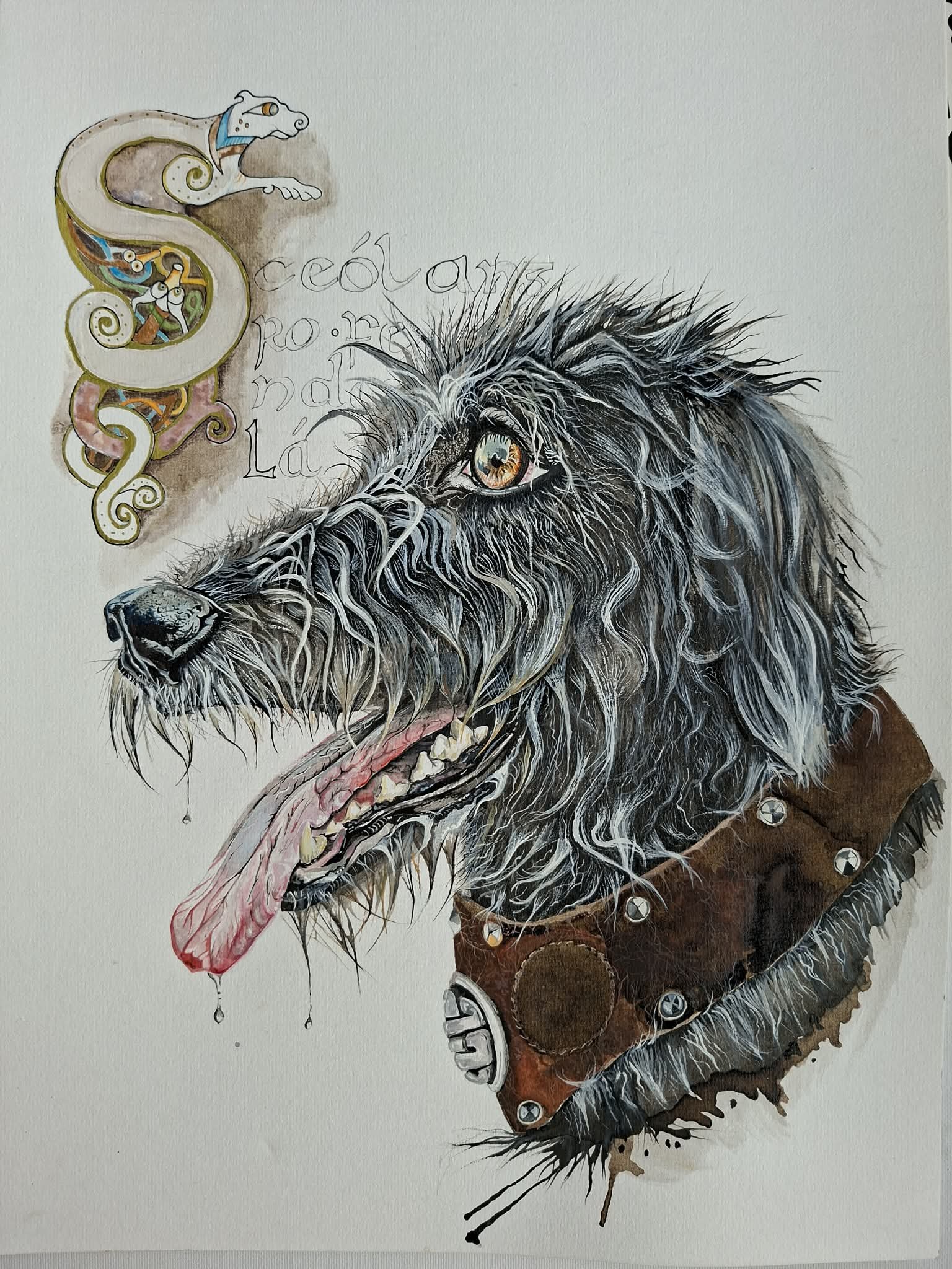 Sceólang 
€850 Professional frame included.
Email For enquires.
| A3 | Ink, gouche, wax coloured pencils and fine point pen.
Will be part of an upcoming solo exhibition from September 4th to 6th. Can be purchased prior and released after this date.
O