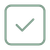 A check mark inside a box indicating completion or approval.