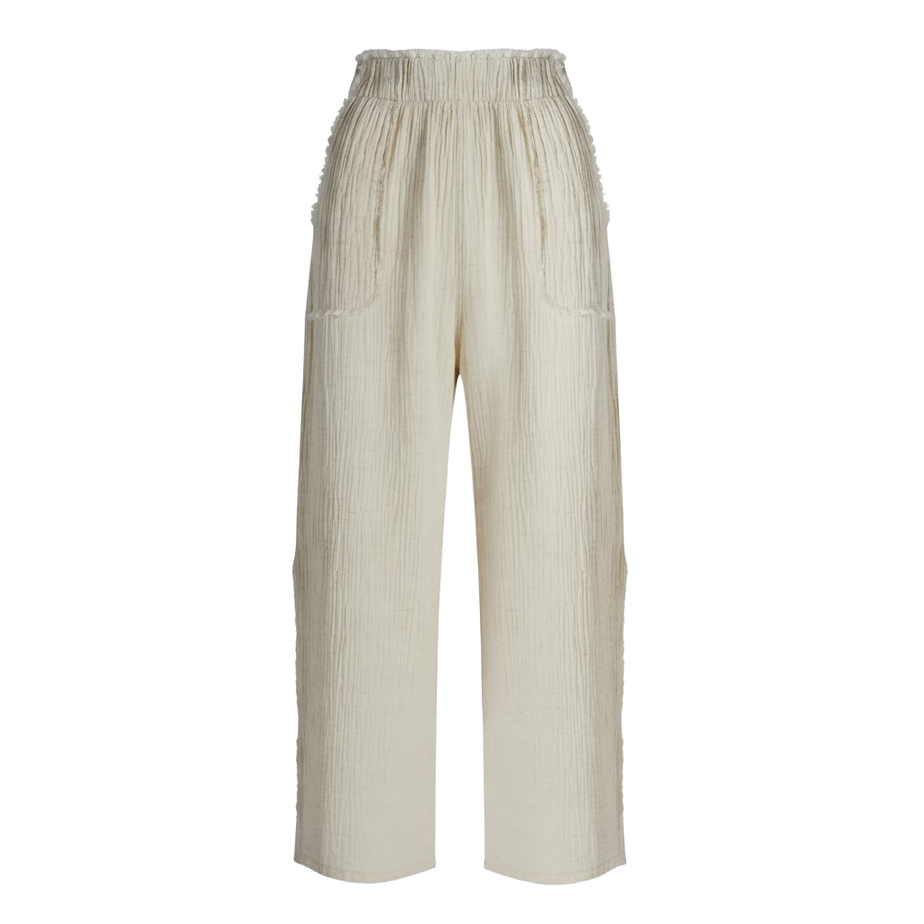 Crinkle Slit Pants