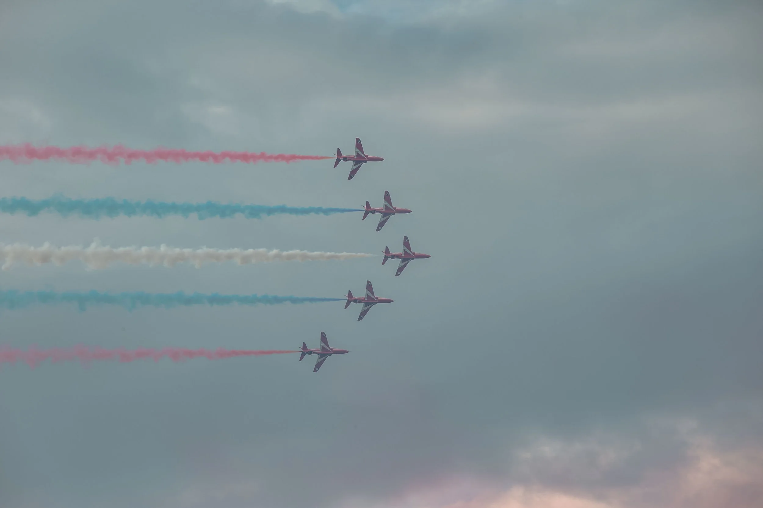 Red Arrows at Ayr Beach