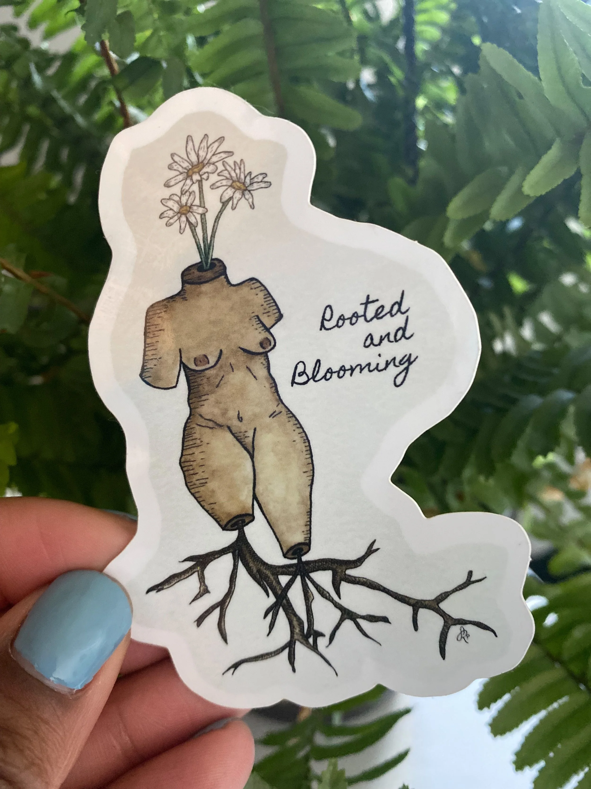 Rooted and Blooming Sticker