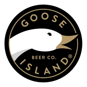 Logo of Goose Island Beer Co. featuring a goose's head and text.