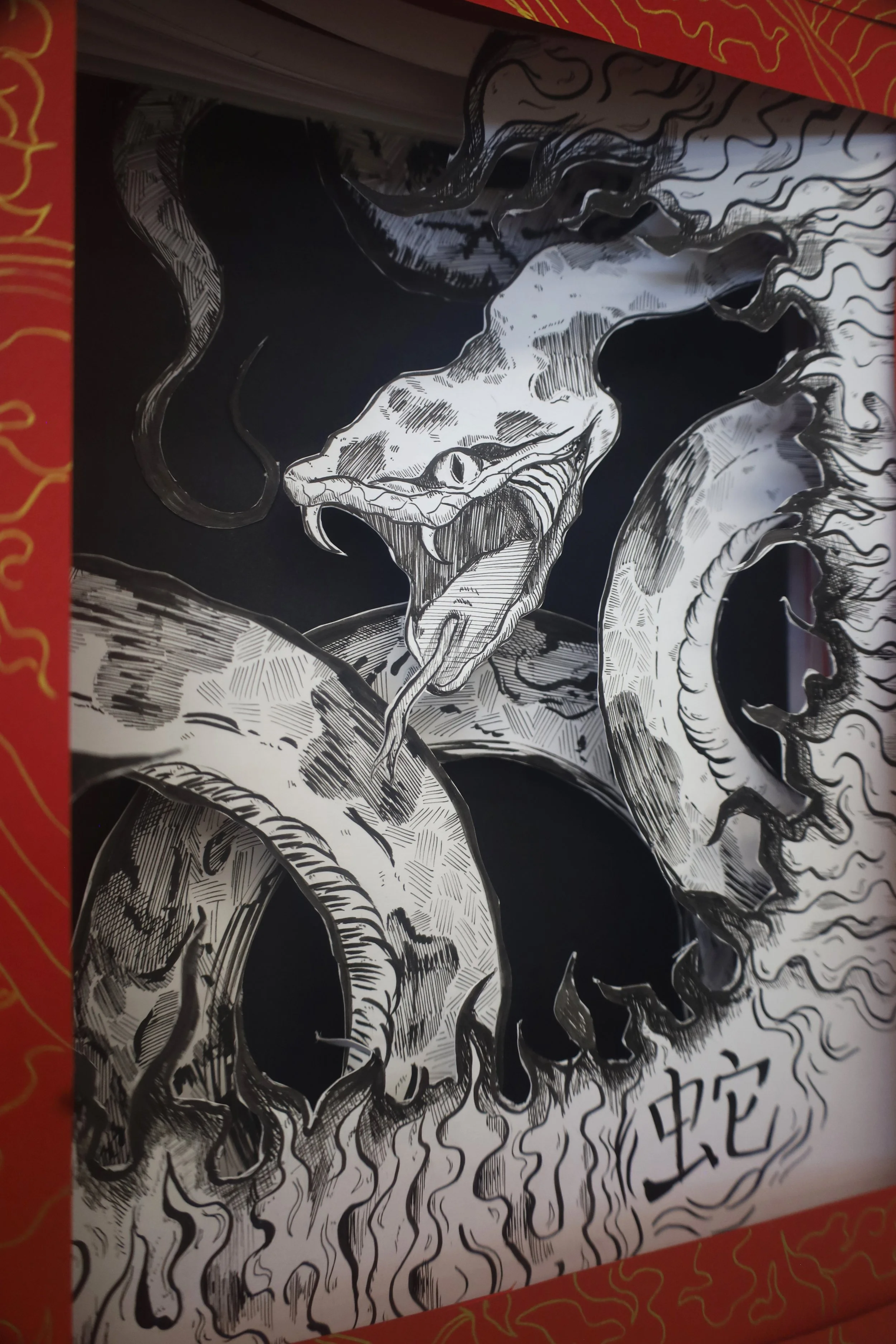 Closeup of Snake Lantern (2025)
Mixed Media