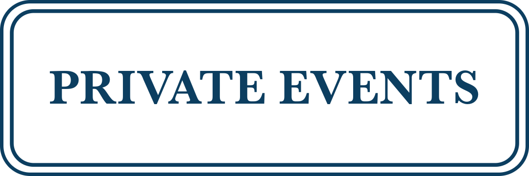 Sign indicating private events