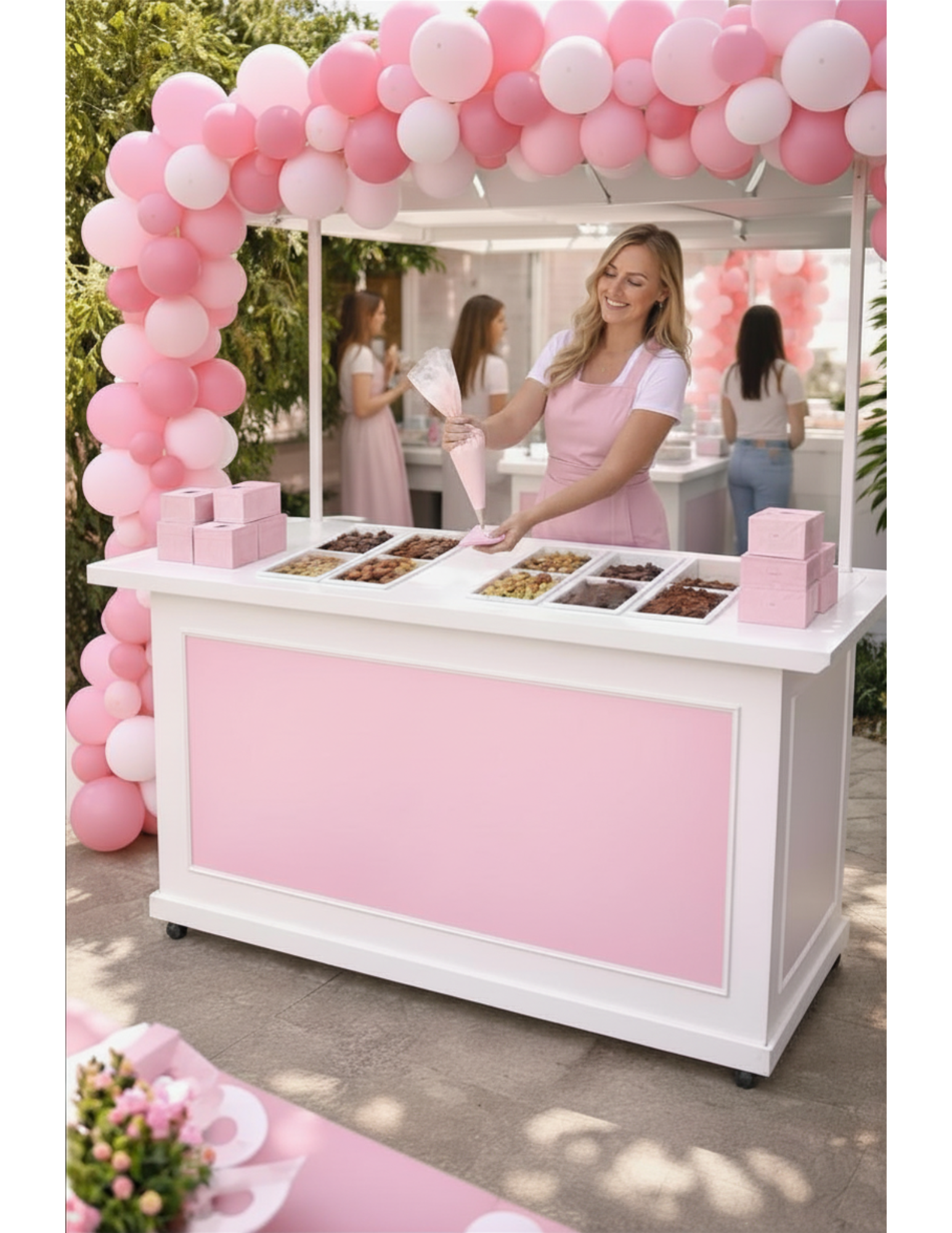 Custom bar for dessert and events