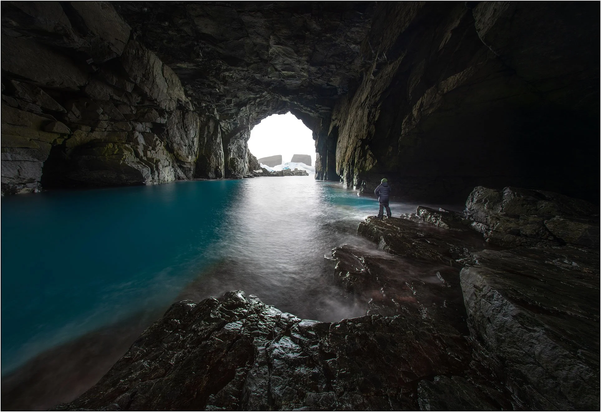 A cave at Antarctica peninsula.
