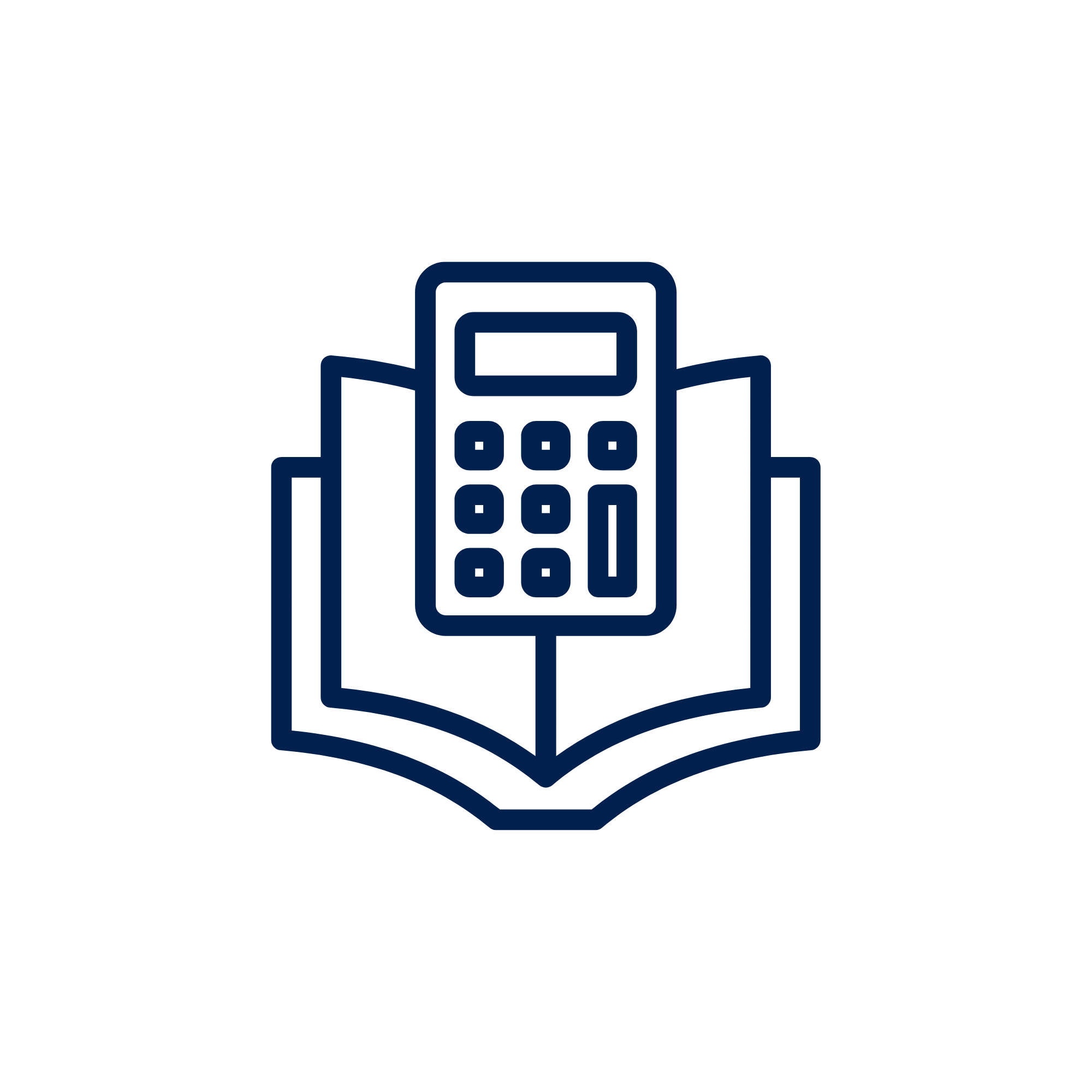 Book icon with calculator indicating Bookkeeping Services