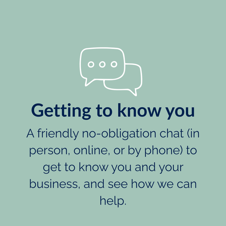 Getting to know you: a friendly no-obligation chat