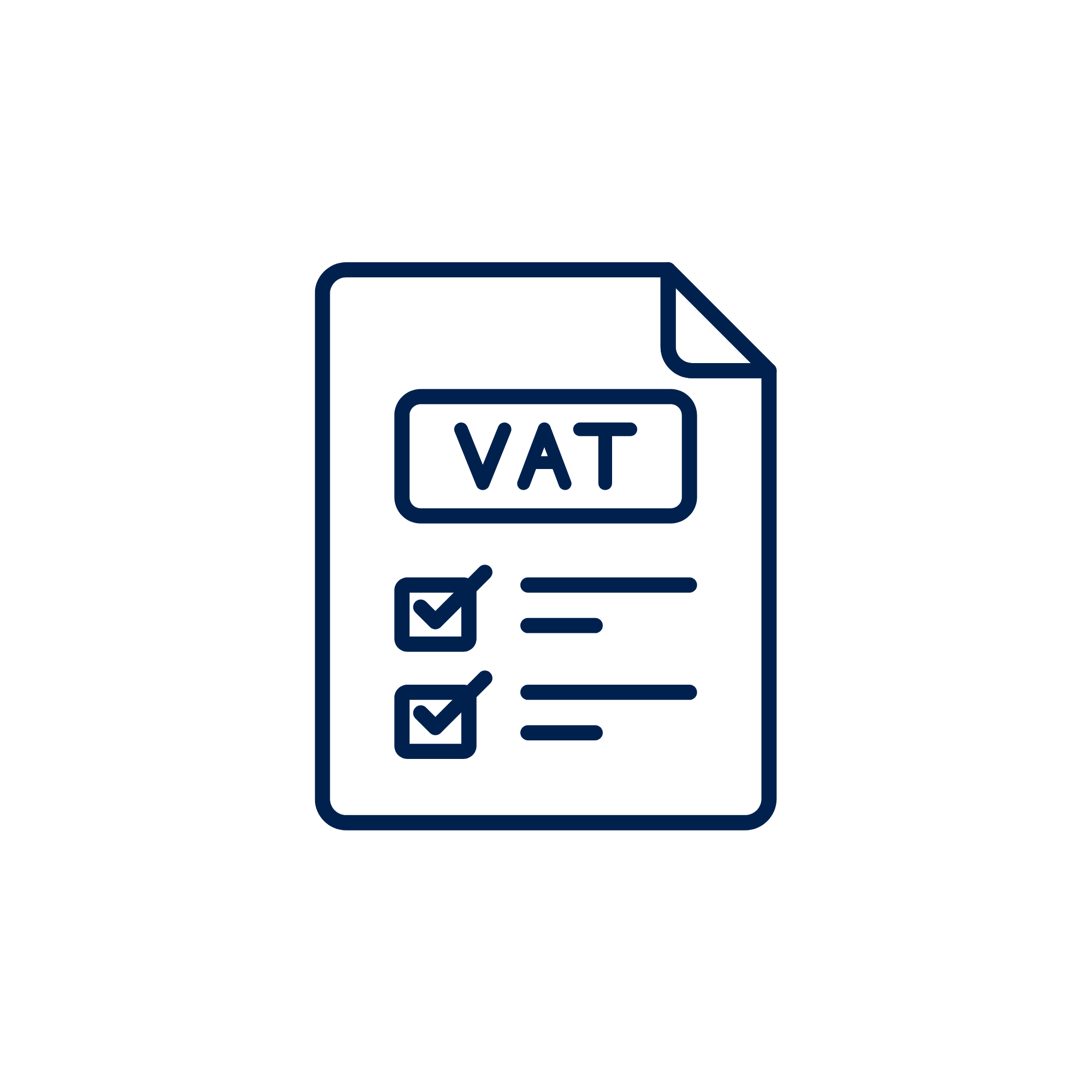 VAT (Value Added Tax) form