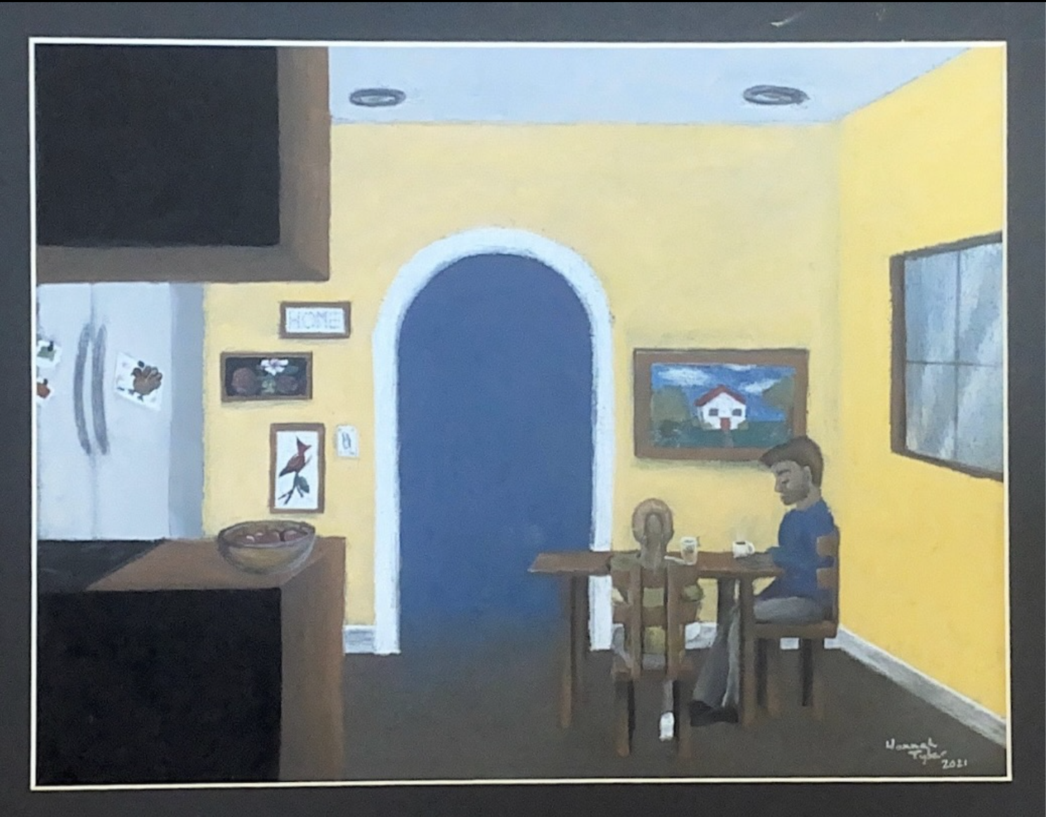 Comfort Collection. 2021, Chalk pastel on paper, 11” x 13”