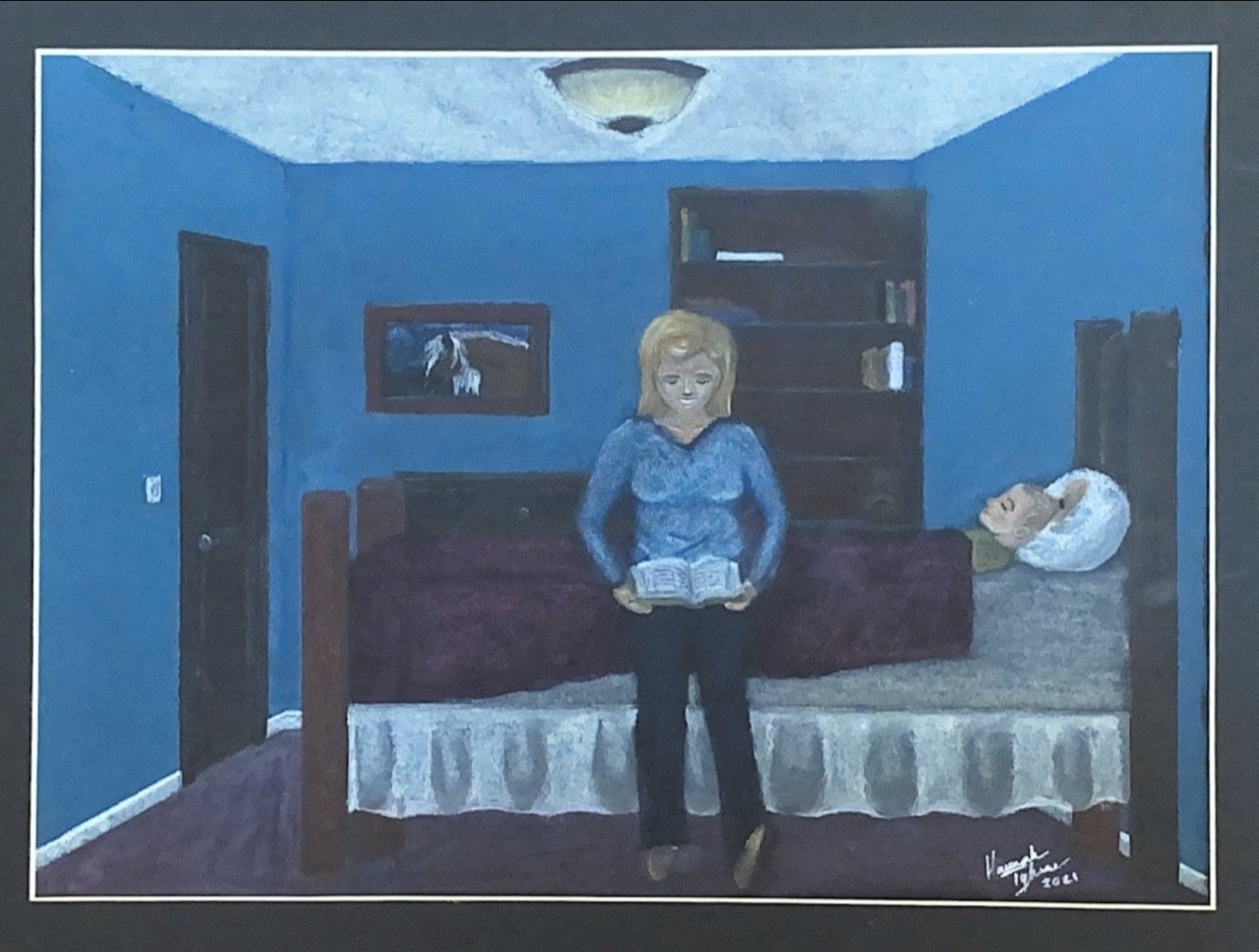 Comfort Collection. 2021, Chalk pastel on paper, 11” x 13”