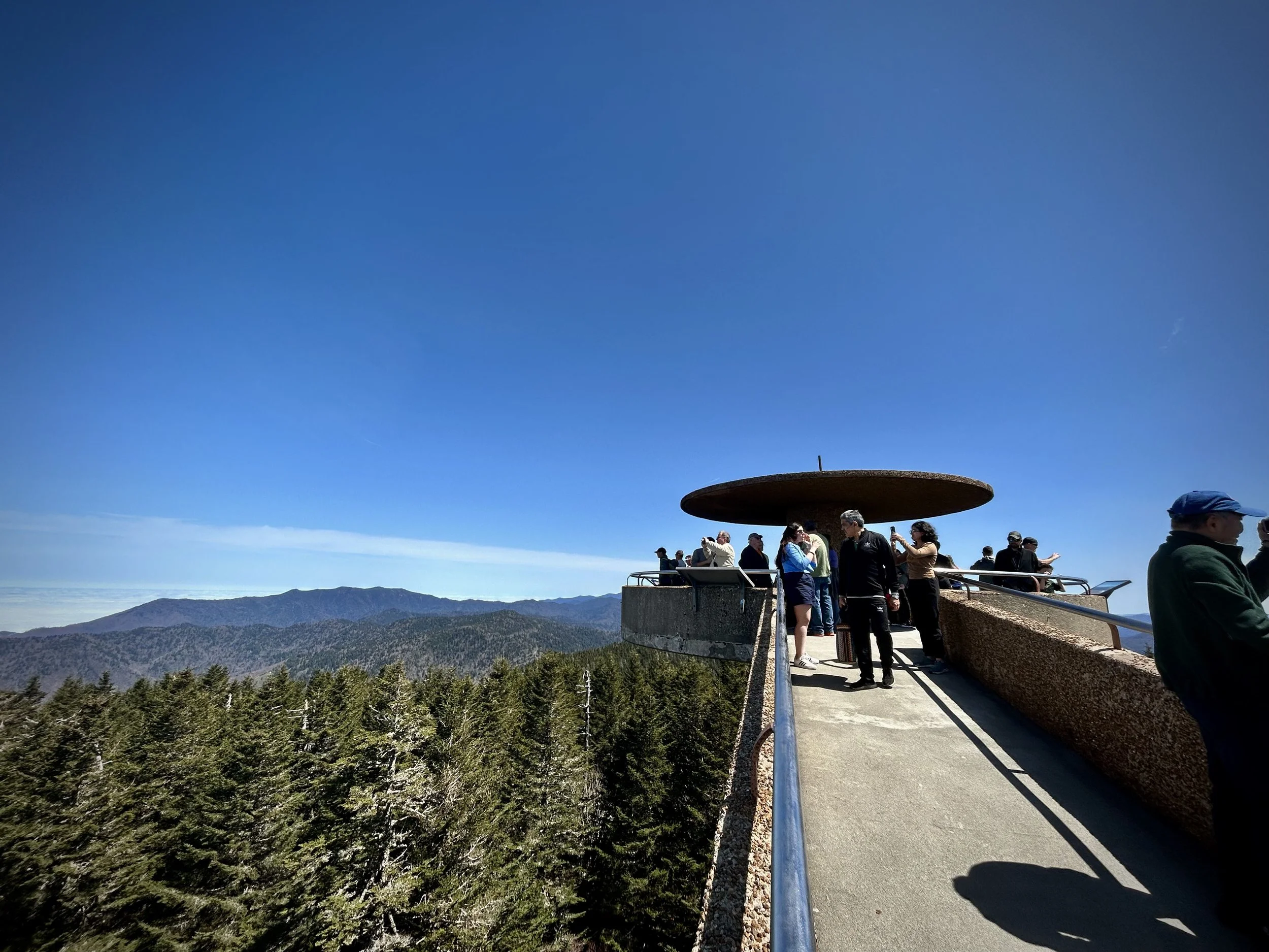Clingmans Dome observation tower, Kuwohi, Great Smoky Mountains