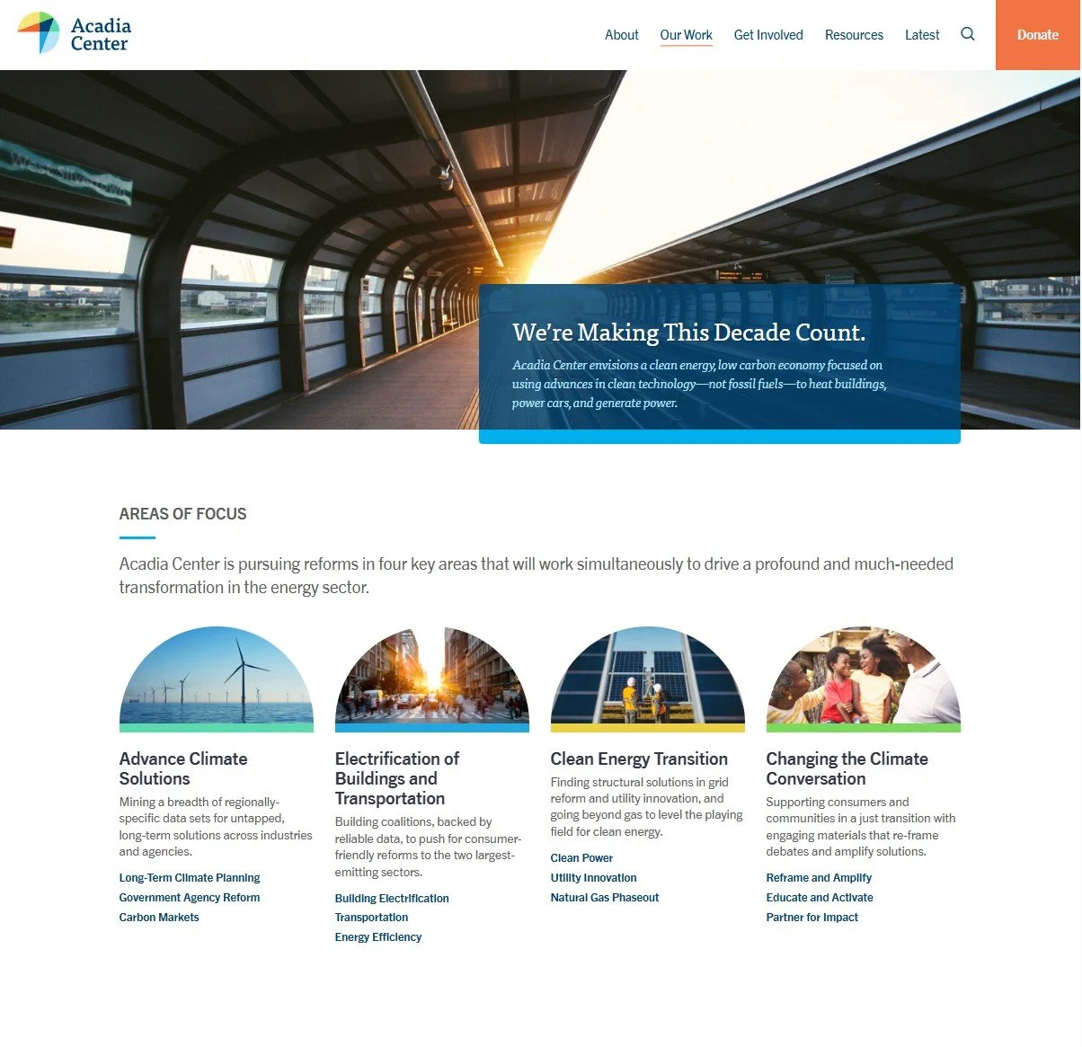 Acadia Center climate consulting