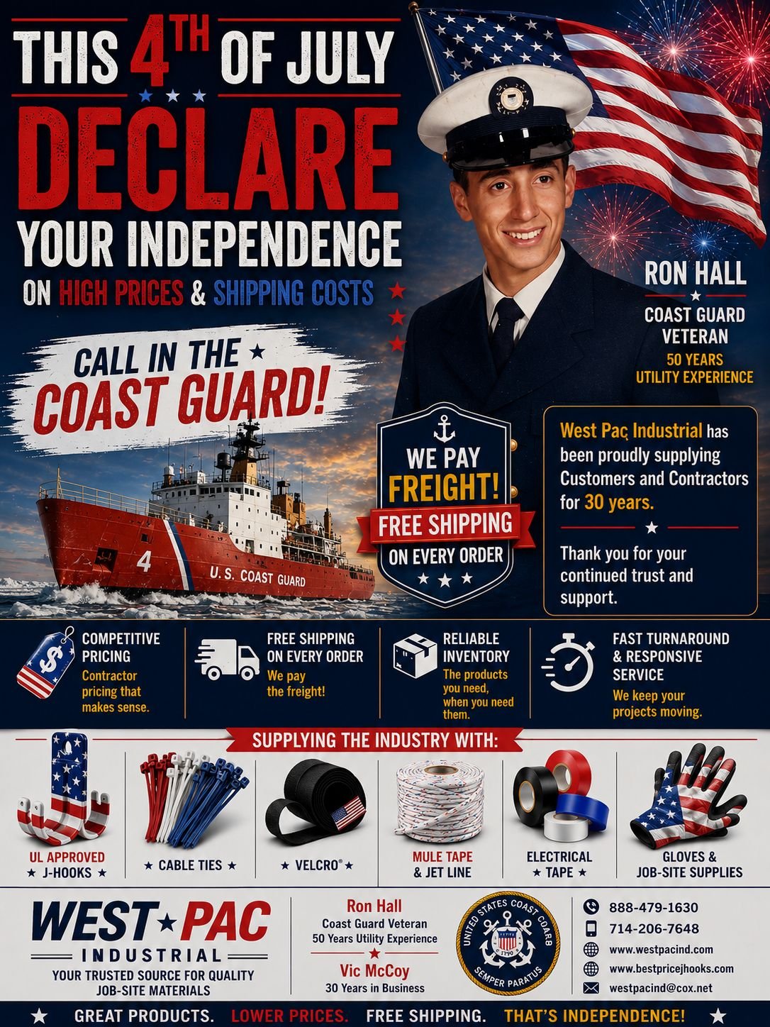 This 4th of July, Declare your Independence on High Prices and Shipping Costs