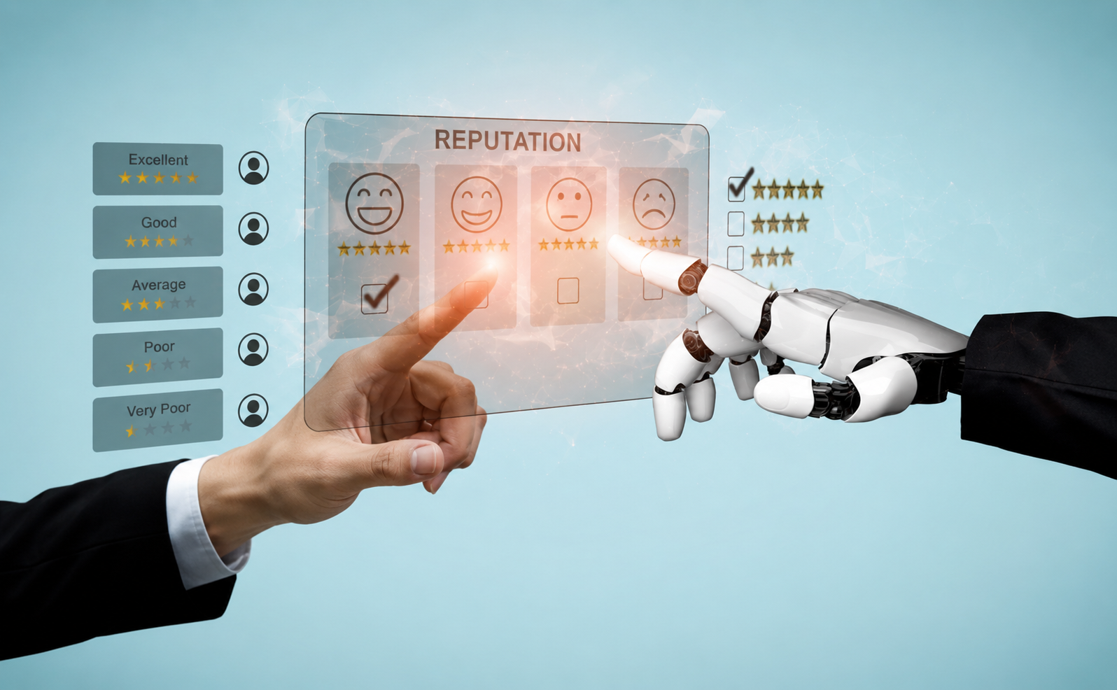 Reputation is Built on What Trusted Humans AND Trusted Machines Say About You