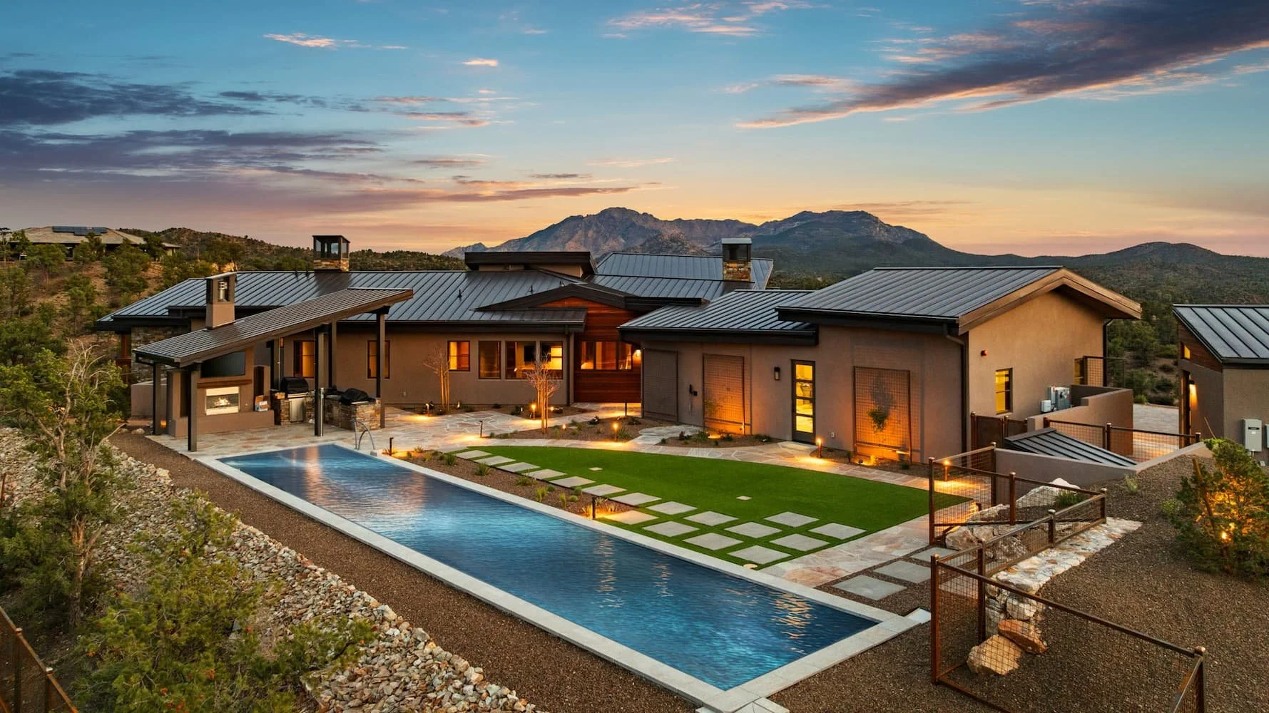 residential house with pool