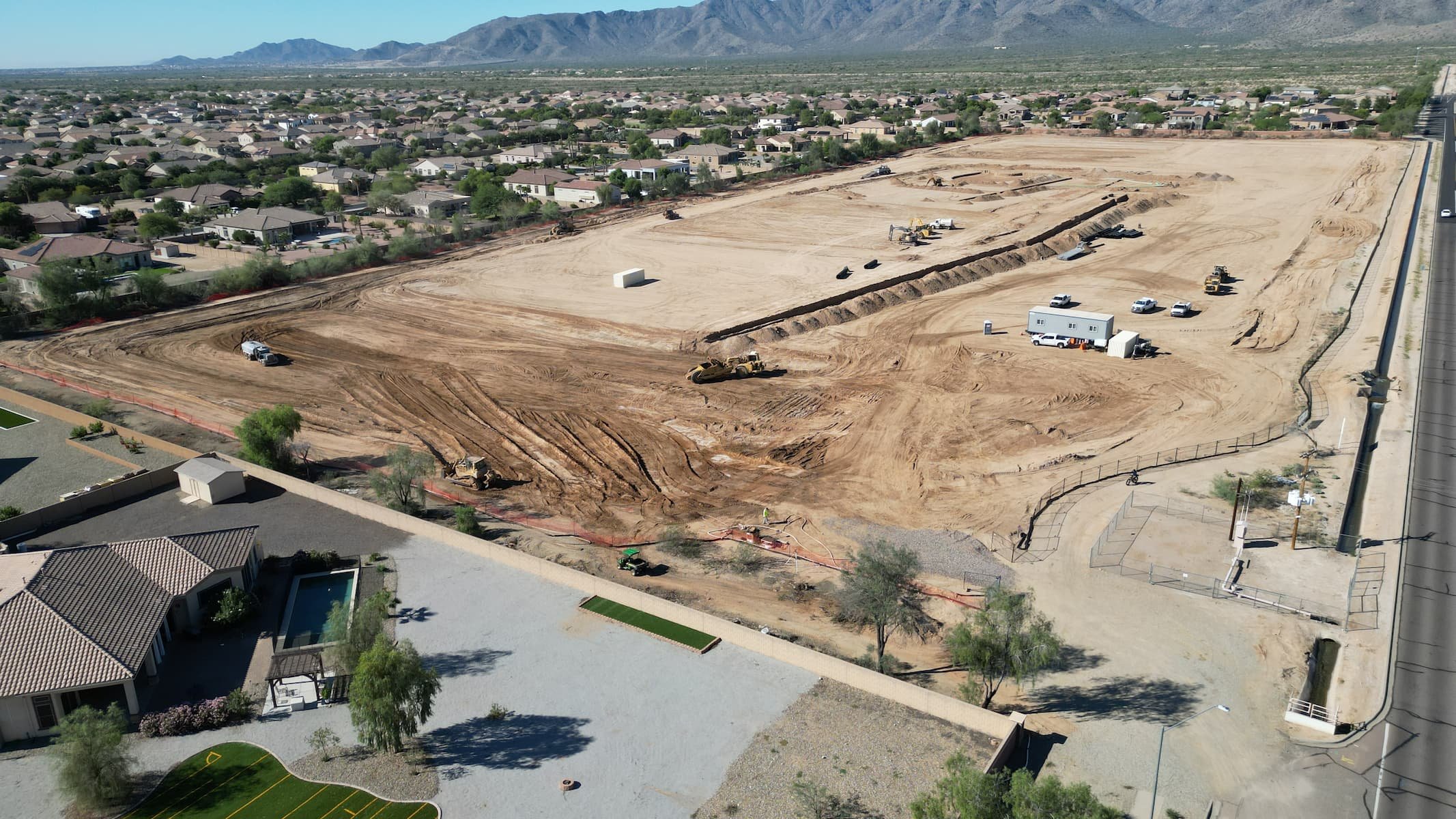 empty dirt lot 