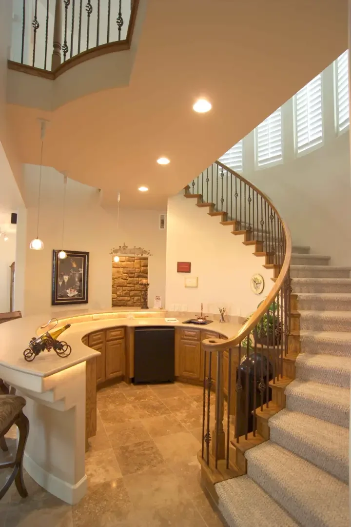 Michael Taylor interior design with stairs