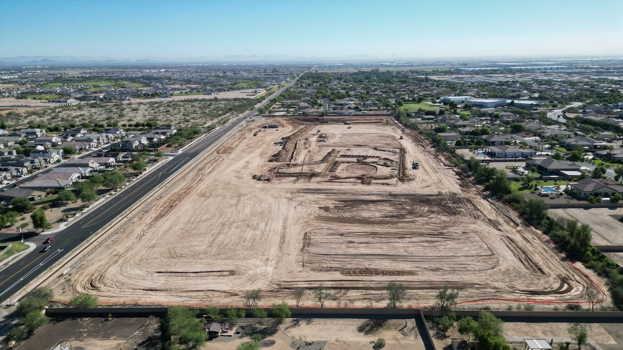 empty dirt lot