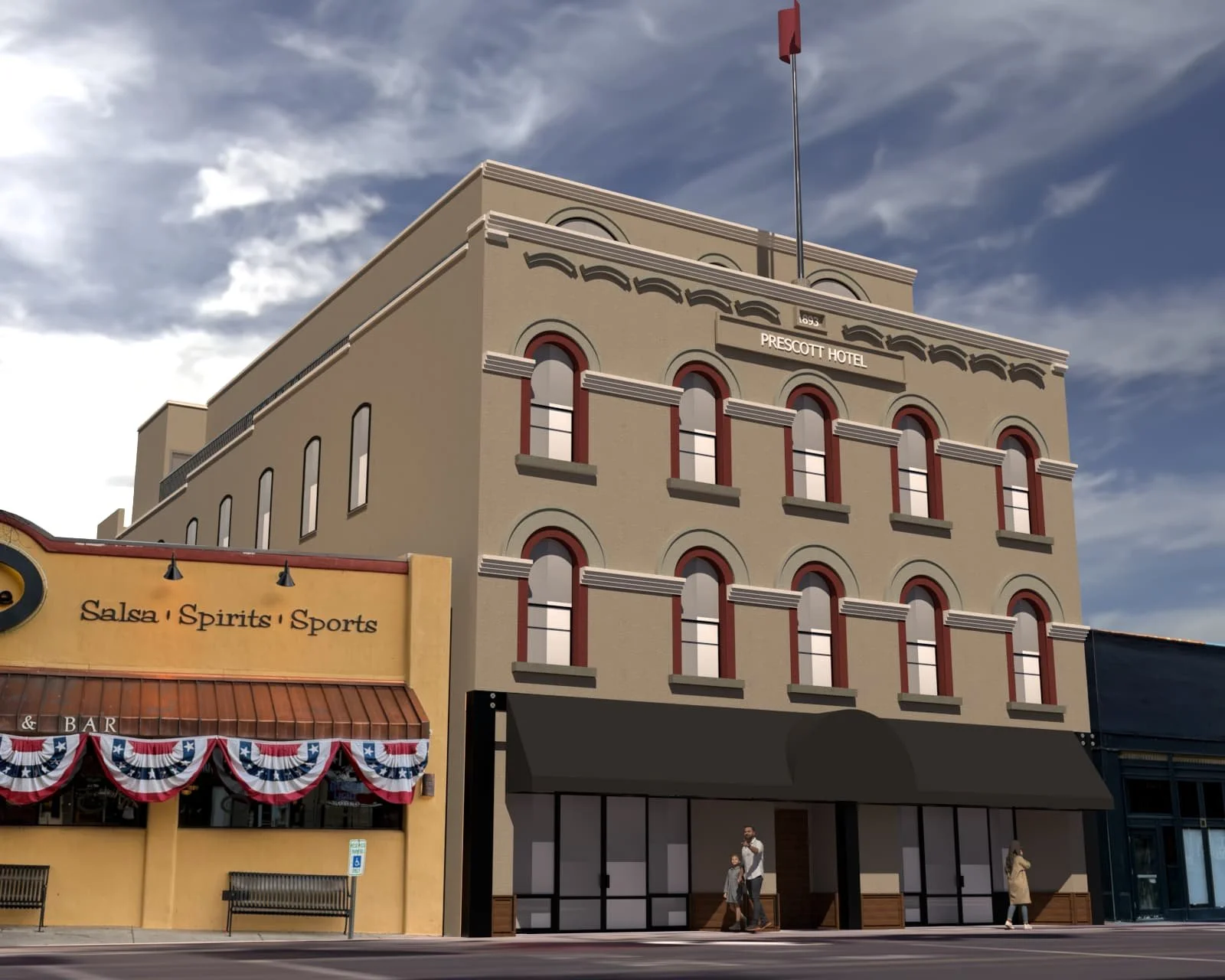 Prescott hotel mockup