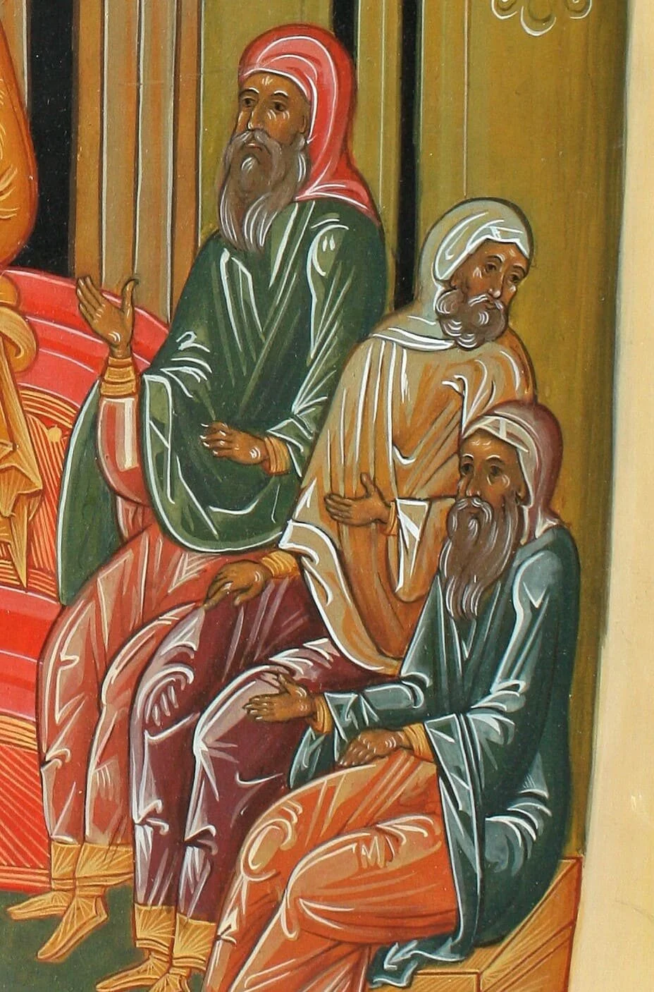 Copia del icono «Prepolovenie del Señor», 50 × 40 cm. Temple sobre tabla
