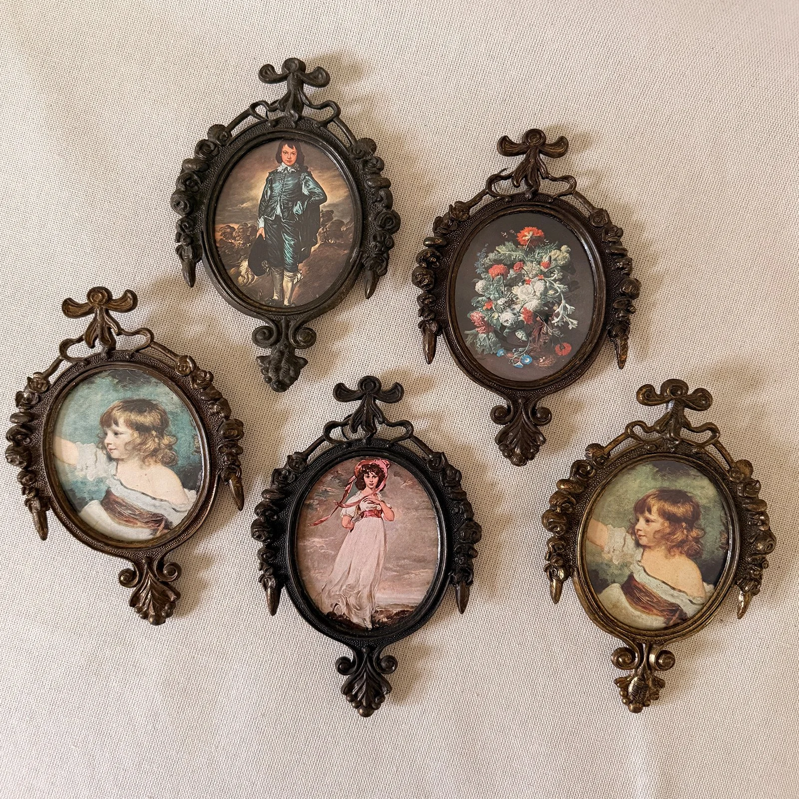 mini brass italian picture frames