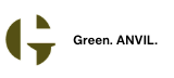 Green logo for ANVIL with the letter G