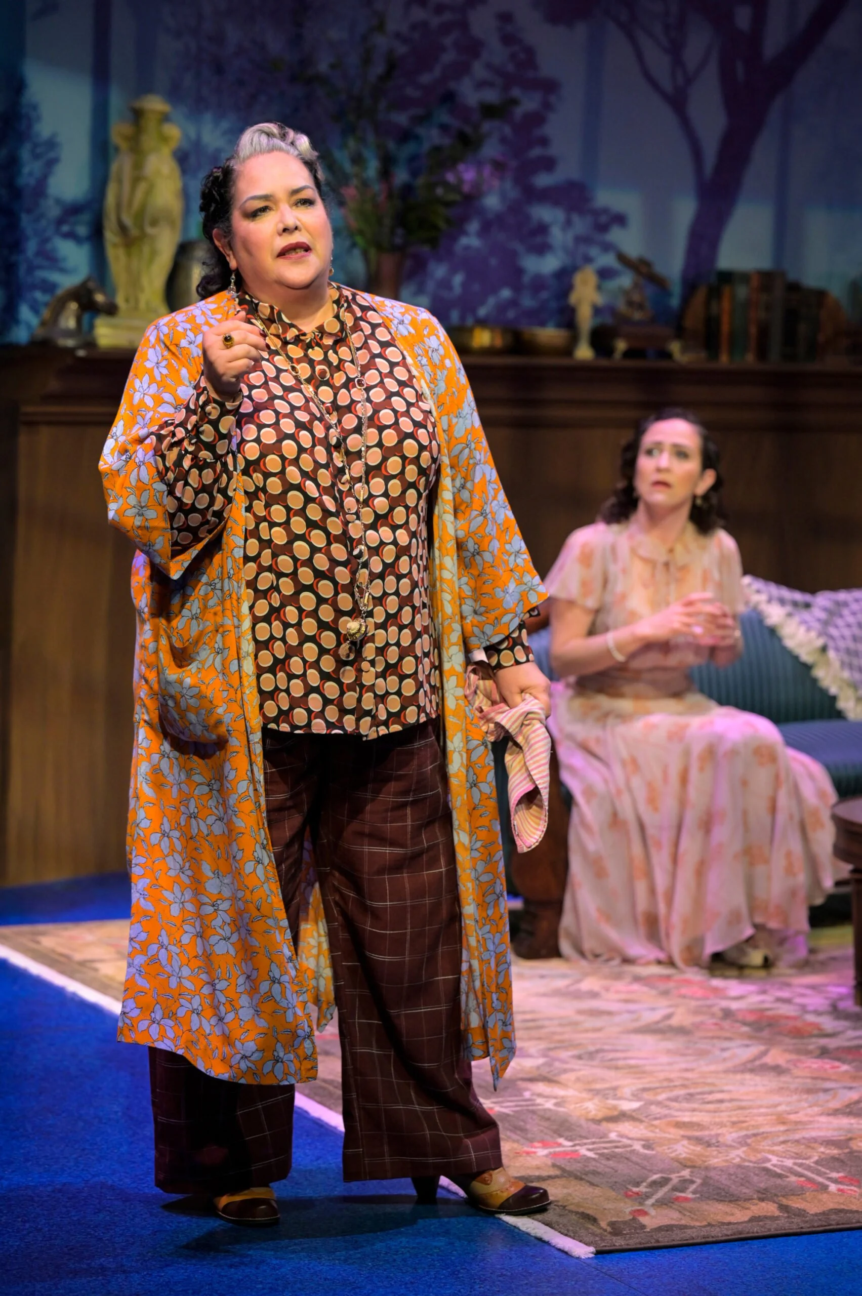 Fefu & Her Friend's @ ACT-SF
Hair & Makeup Design/Wigs & Makeup Manager Consuelo T. Lopez-Robbins
Costume Design Sarita Fellows
photo by Kevin Berne
Pictured: Catherine Castellanos and Sarita Ocón
