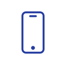 Blue smartphone icon