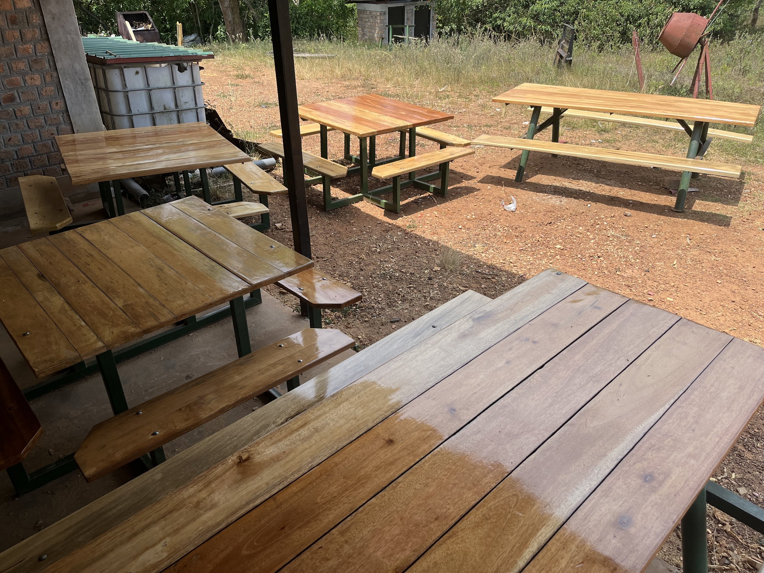 Rebuilt Picnic Tables