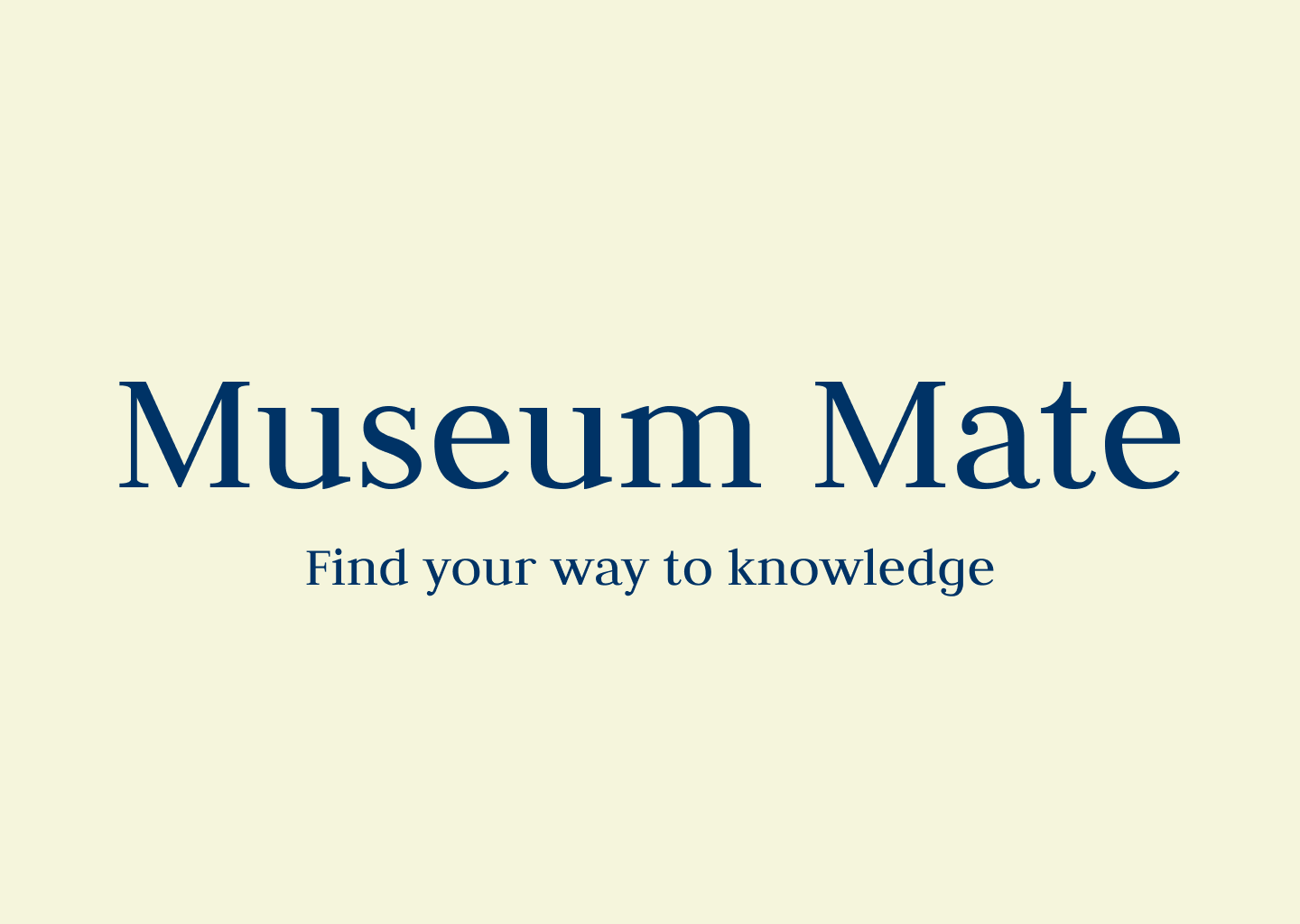 Logo with Museum Mate text.